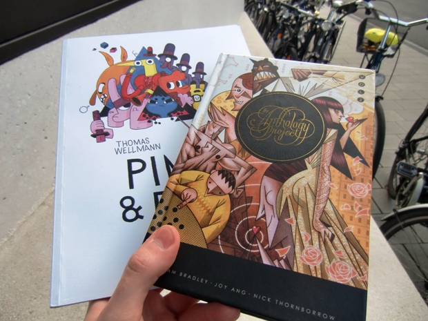 Die Cover von Pimo und Rex und The Anthology Project