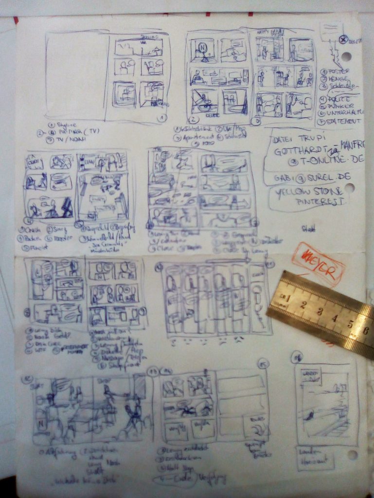 Yellow Stone: storyboard