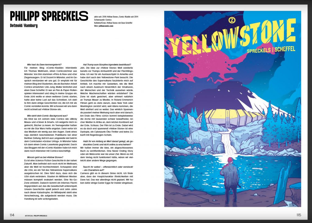 Interview mit Philipp Spreckels zu YellowStone Comic