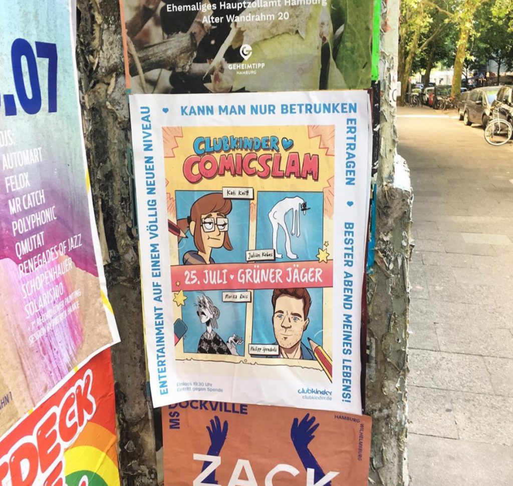 Poster des 7. Clubkinder Comic Slams